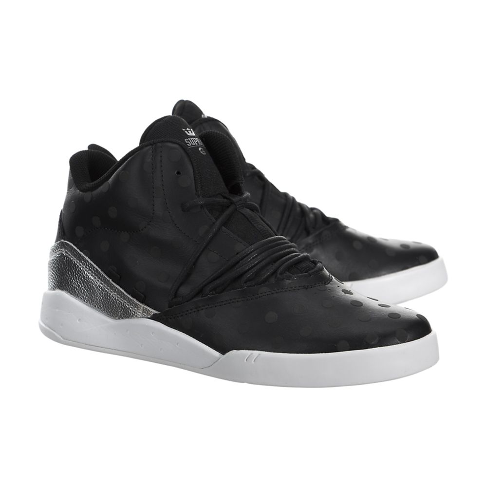 Baskets Supra Estaban Noir Argent Black/Black-White Homme | XIB-02484450